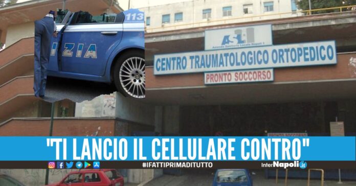 Si lamenta dell'attesa e minaccia un infermiere al Cto, scatta la denuncia.