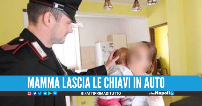 Bimbo resta bloccato in auto per 30 minuti, salvato nel Salernitano
