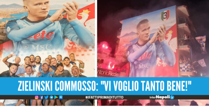 Mega murales per Piotr Zielinski a Quarto. 