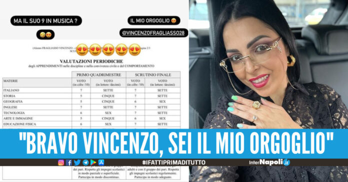Nancy Coppola, migliaia di commenti dopo la pubblicazione della pagella del figlio Preferisco essere chiamata scostumata invece di piangere