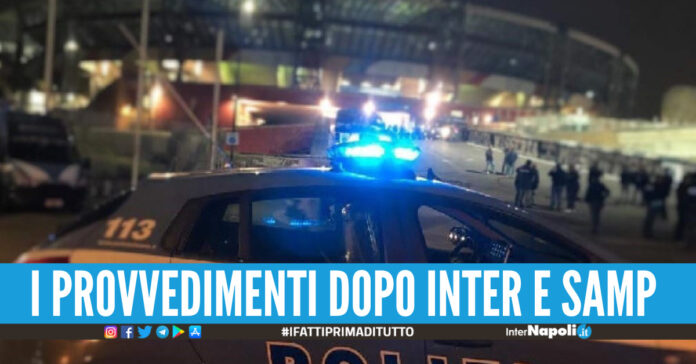 Napoli polizia Stadio Maradona
