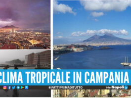 Ormai il clima in Campania è tropicale, sole la mattina e temportali il pomeriggio oggi un'altra allerta meteo