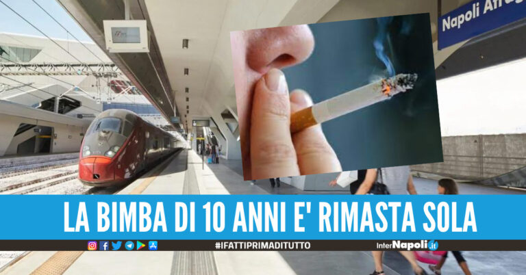 Paura alla stazione di Napoli, il papà scende a fumare una sigaretta il treno con la figlia di 10 anni a bordo parte