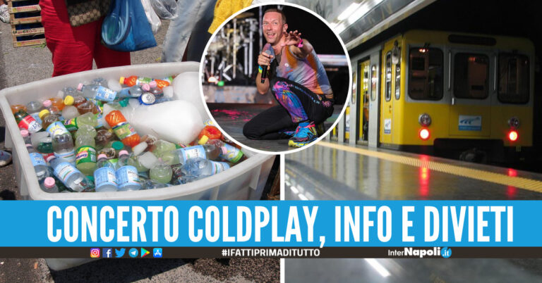 Strade chiuse, orari metro e bus e divieto di vendita di bevande tutte le info sul concerto dei Coldplay a Napoli