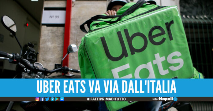 Uber Eats lascia l'Italia, è una delle piattaforme di food delivery più utilizzate a Napoli