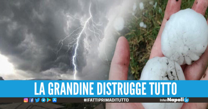 In Veneto una violenta tempesta di grandine provoca numerosi danni.