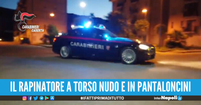 rapina in lavanderia vitulazio