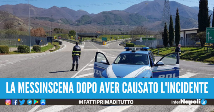 simula omissione di soccorso e fuga napoli