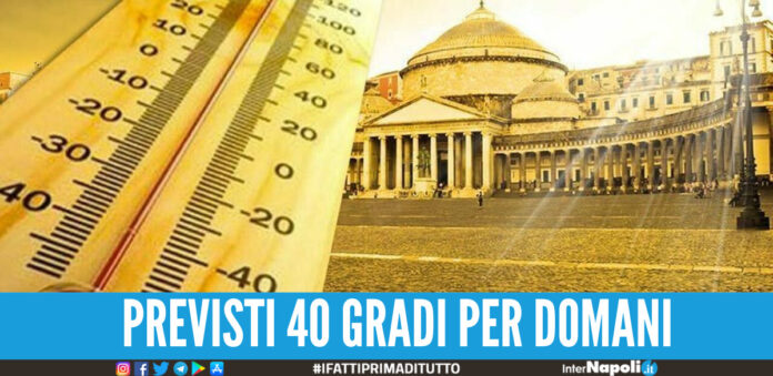 meteo napoli campania caldo