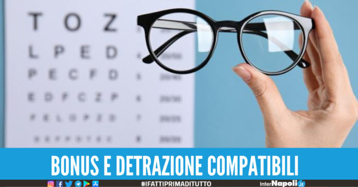 Bonus e detrazione IRPEF applicabili per l'acquisto di occhiali o lenti a contatto.