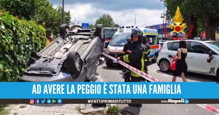 Maxi incidente in Campania, 7 feriti nello scontro: ci sono 3 bimbi