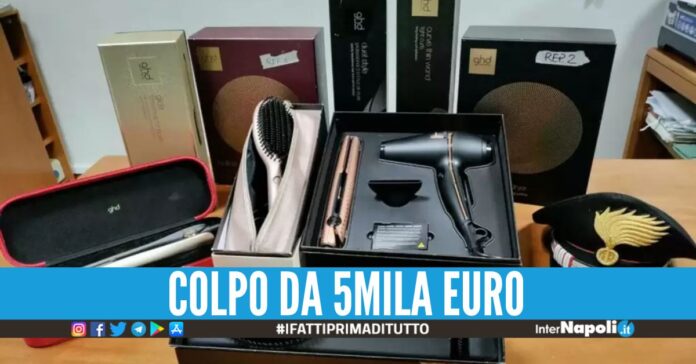 Furto nel centro estetico, asciugacapelli e piastra trovate a Napoli