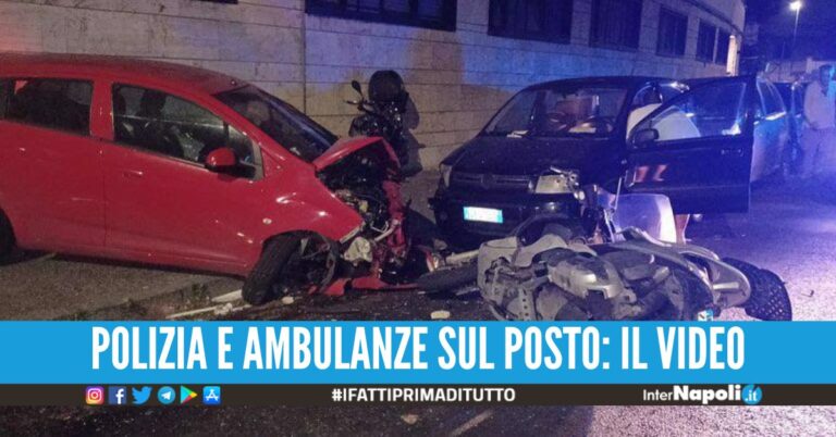 Terribile scontro auto-scooter a Napoli, i residenti chiedono sicurezza