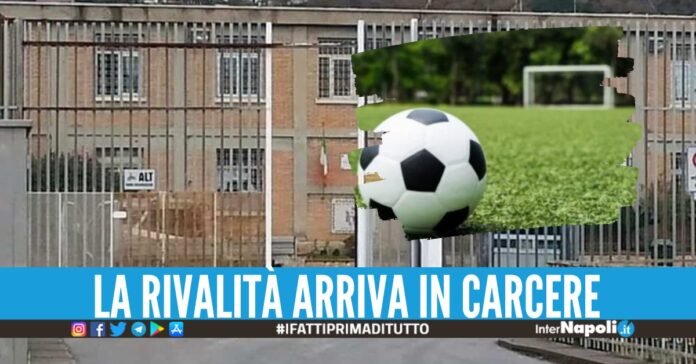 Botte durante la partita in carcere, scontri tra napoletani e salernitani