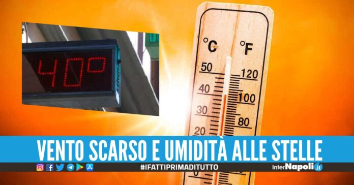 Ondata di calore a Napoli, la temperatura supererà i 40 gradi