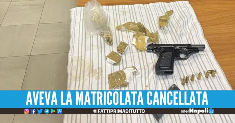 Beretta e munizioni nascosti in casa, arrestato 24enne nel Napoletano