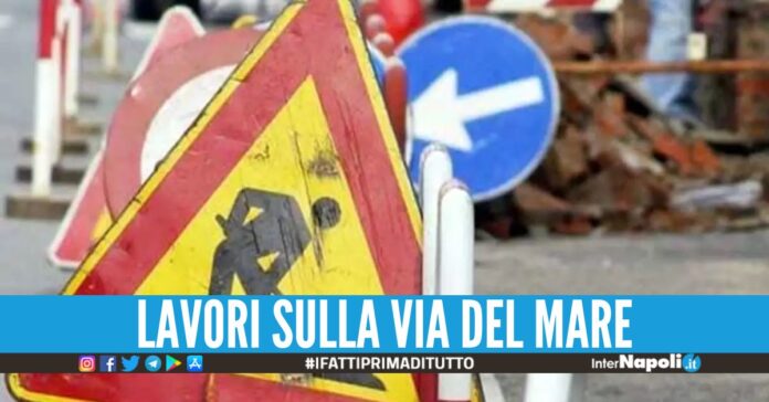 Partiti lavori lungo la Domiziana, restringimenti e senso unico alternato