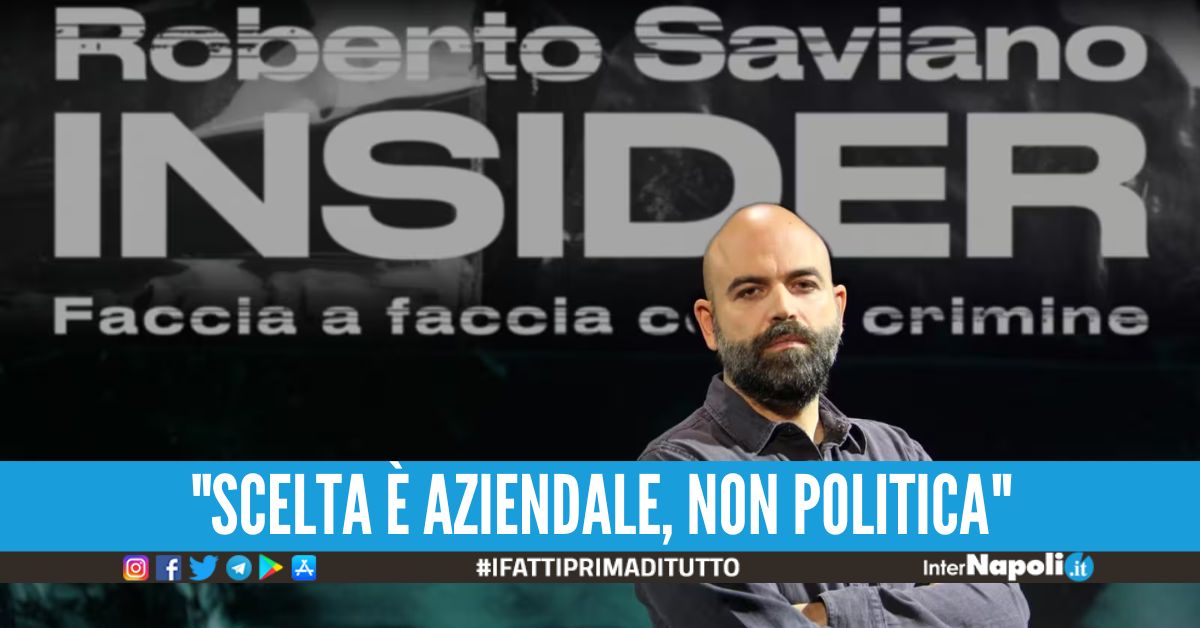 La Rai cancella il programma di Saviano, arriva l'annuncio ufficiale