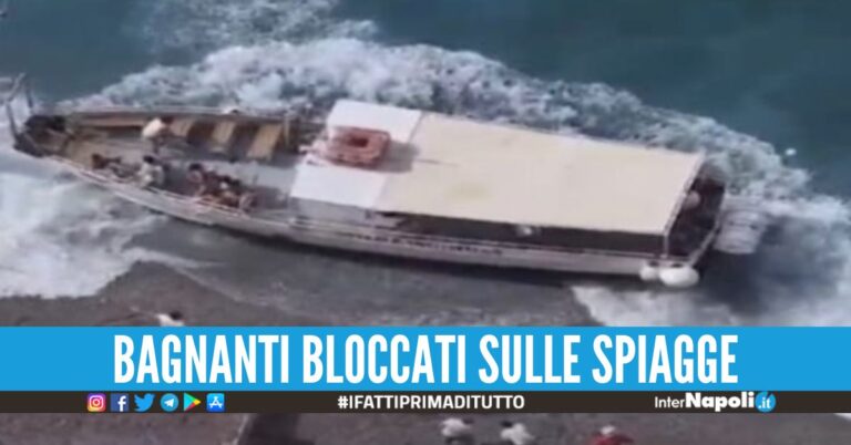 Raffiche di vento e mare mosso in Costiera Amalfitana, salvate 15 persone