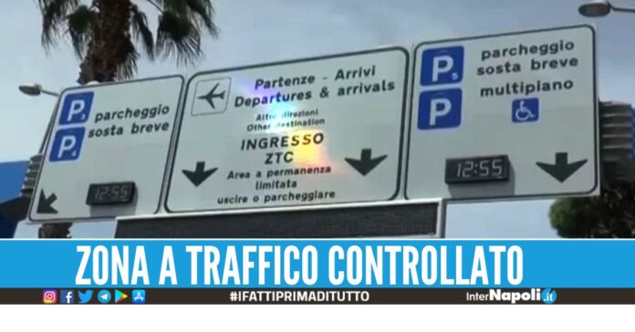 Ztc dell'aeroporto di Capodichino, oltre 2500 multe in 15 giorni