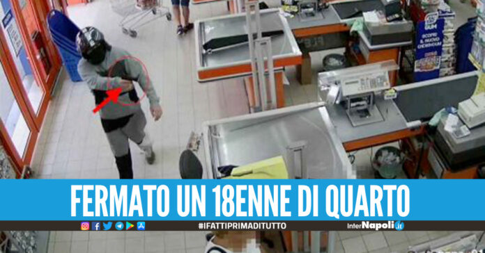 Incensurato rapina un supermercato a Pozzuoli, arrestato dopo 3 giorni: è caccia al complice