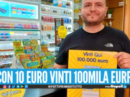 Festa grande a Pomigliano d'Arco, centrato un premio da 100mila euro al Gratta e Vinci