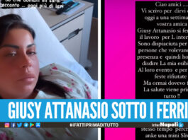 Giusy Attanasio operata allo stomaco La salute viene prima di tutto