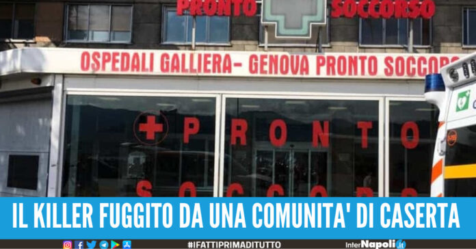 fugge comunità caserta genova