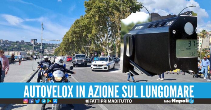 Controlli con il telelaser in via Caracciolo, patenti ritirare e multe dalla Municipale