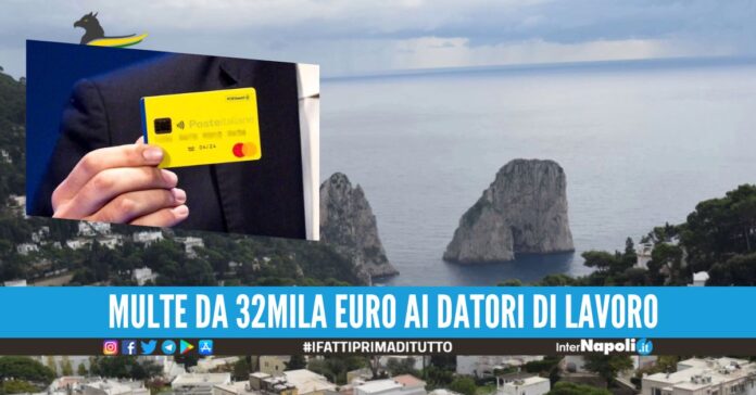 Lavoro nero tra Procida, Ischia e Capri: trovati 4 percettori del RdC