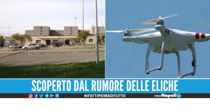Drone in volo sul carcere di Santa Maria, trasportava telefoni e droga