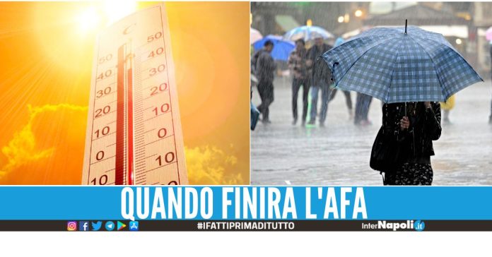 Il caldo ha i giorni contati, il ciclone porta il crollo delle temperature