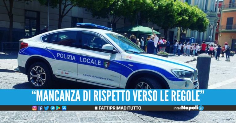 Blitz della Municipale a Pomigliano, chiuse 4 attività commerciali