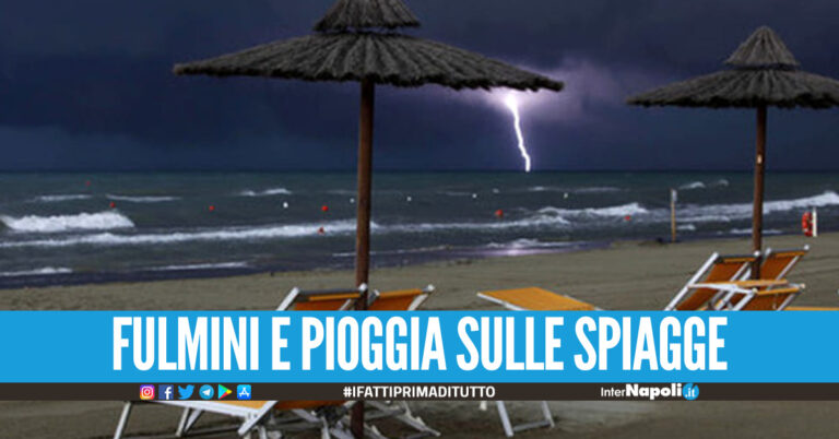 Primo fine settimana di agosto rovinato dal maltempo, allerta meteo per 24 ore in Campania