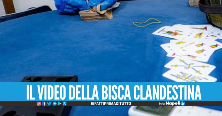 Scoperta mega bisca clandestina, nei guai 20 giocatori di Napoli e Caserta sequestrati 45mila euro