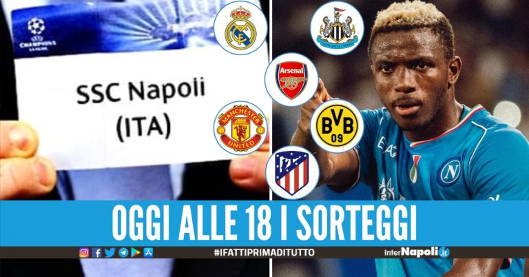 Le possibili avversarie del Napoli al sorteggio Champions: rischio Arsenal, Real e United