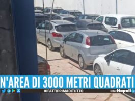La polizia locale di Napoli hanno Scoperta un'area di sosta abusiva nei pressi dell'aeroporto di Capodichino dalla polizia locale di Napoli