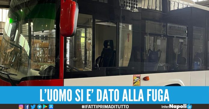 sfonda vetro bus avellino casco