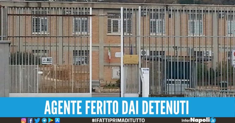 Rissa nel carcere di Salerno, coinvolto dai detenuti un agente in servizio.