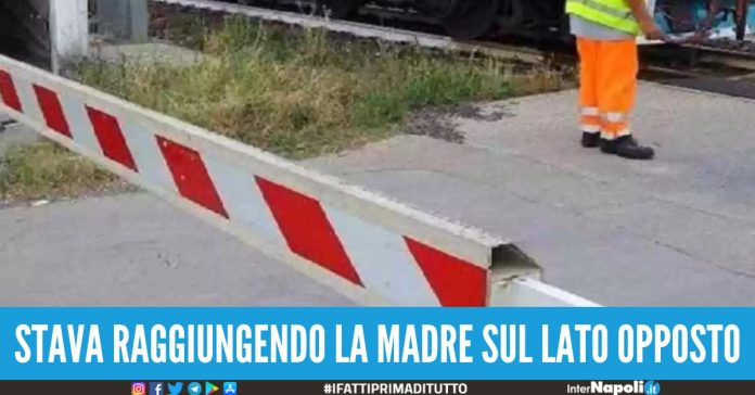 investito sul passaggio a livello castellammare