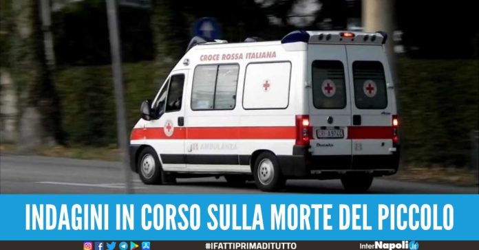 bimbo morto prato castellammare di stabia
