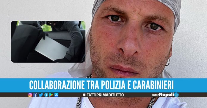 Ruba il pc con le canzoni di Clementino, preso dopo la tentata fuga