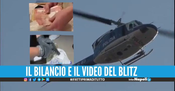 Maxi blitz nel Parco Verde. Sequestrati soldi in contanti, droga e armi