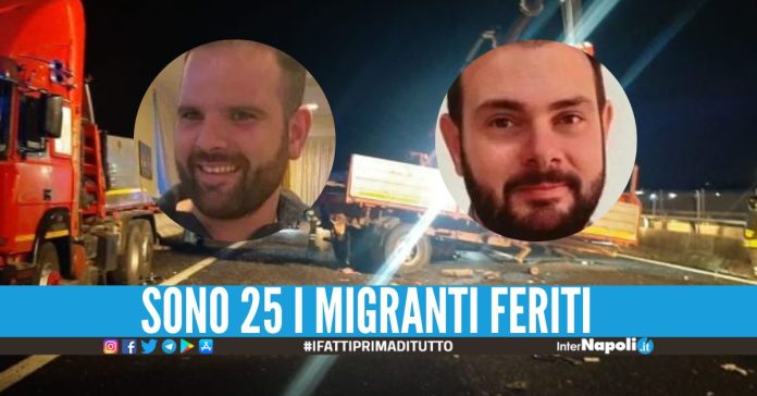 Incidente tra un tir e un bus, Alberto e Daniele muoiono sull'A1