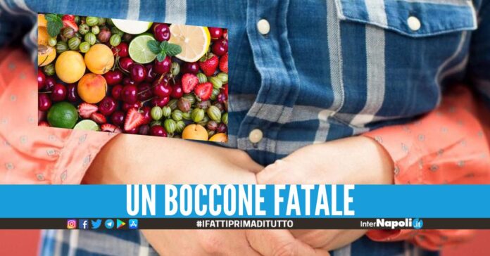 Muore soffocato da un pezzo di frutta, dramma nel Casertano