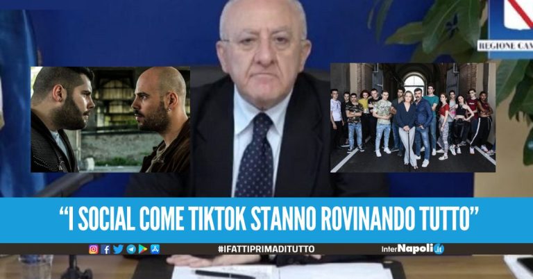 De Luca si scaglia contro 'Gomorra' e 'Mare fuori': "Con i telefilm sulla camorra abbiamo rovinato un'intera generazione"