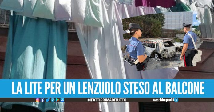 Lite condominiale per un lenzuolo a Quarto, dà fuoco a una donna rischia la vita