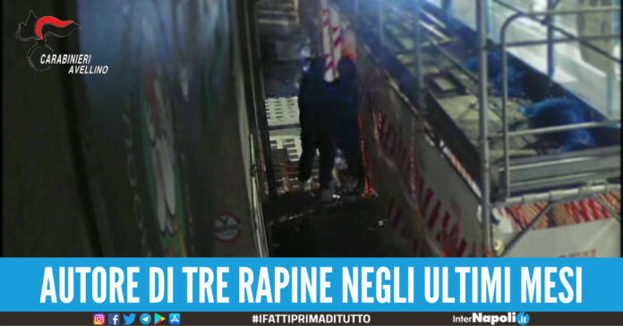rapinatore arrestato avellino