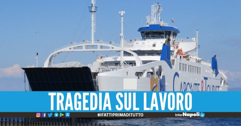 Incidente sulla nave al porto di Salerno, un morto e un ferito grave