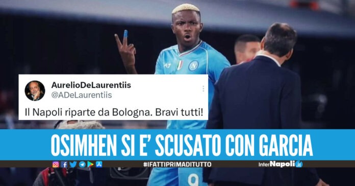 Osimhen ha chiesto scusa a Garcia, la società vuole multarlo lo stesso. Di Lorenzo Sa di aver sbagliato